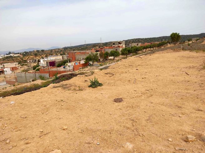 TERRAIN A VENDRE A HAMMAMET FUTURE PROJET VILLA AVEC VUE PANORAMIQUE MONTAGNE