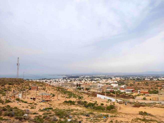 TERRAIN A VENDRE A HAMMAMET FUTURE PROJET VILLA AVEC VUE PANORAMIQUE MONTAGNE